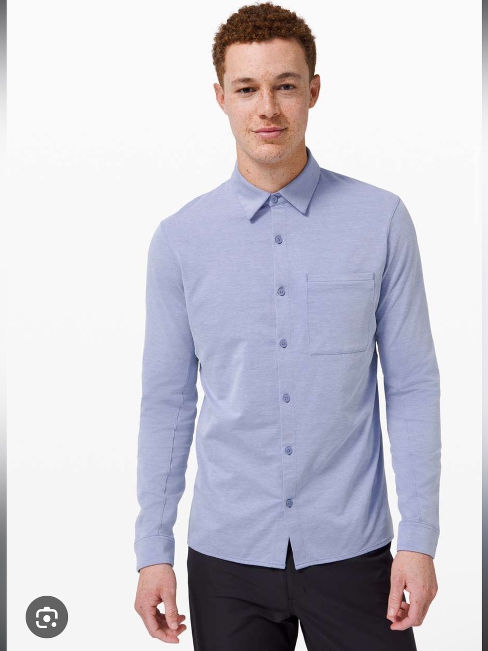 lululemon athletica Men's Button-Down Shirt in Light Blue